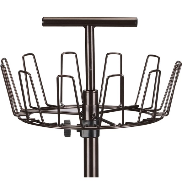 4-Tier Adjustable Revolving Shoe Rack Bronze - Picture 2 of 3
